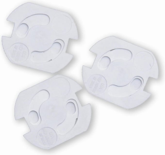 Rotho - Contaktdoos beveiliging draaisysteem, 5 stuks - Wit