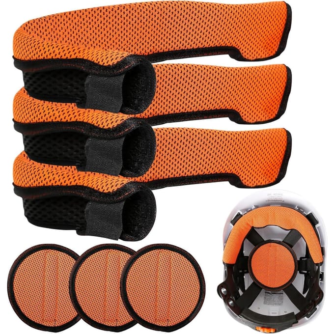LOEBUCK Lot de 3 Bandeaux anti-transpiration pour Casque de Sécurité brown