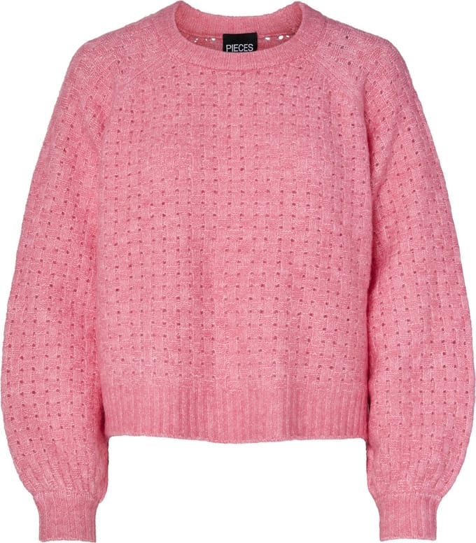 PIECES - PCSIKKA LS O-NECK KNIT BC W.O WOOL - Dames - Gebreide truien