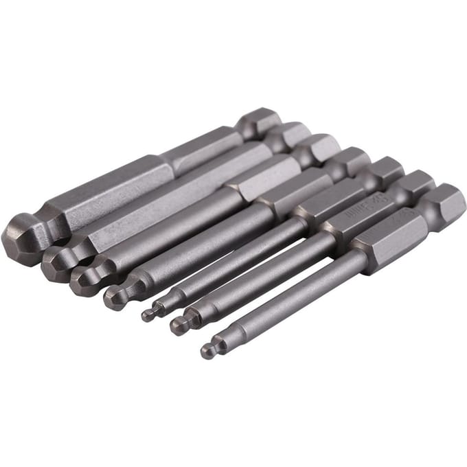7 stuks 14   zeskant schacht 22.534568mm 65mm magnetische kogel schroevendraaier bits