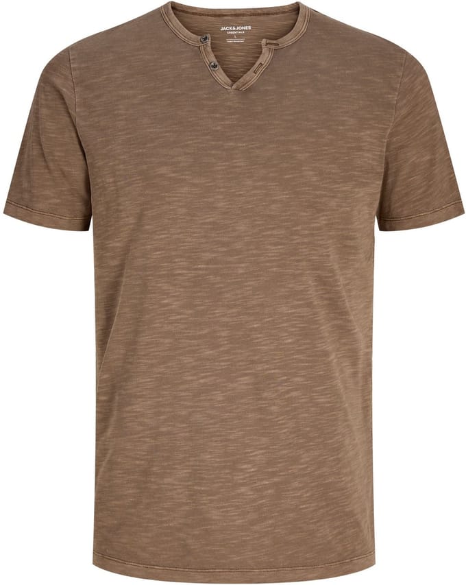 JACK & JONES- JJESPLIT NECK TEE SS NOOS - Heren - T-shirt