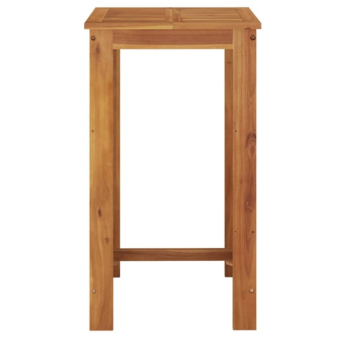 vidaXL - Tuinbartafel - 60x60x105 - cm - massief - acaciahout