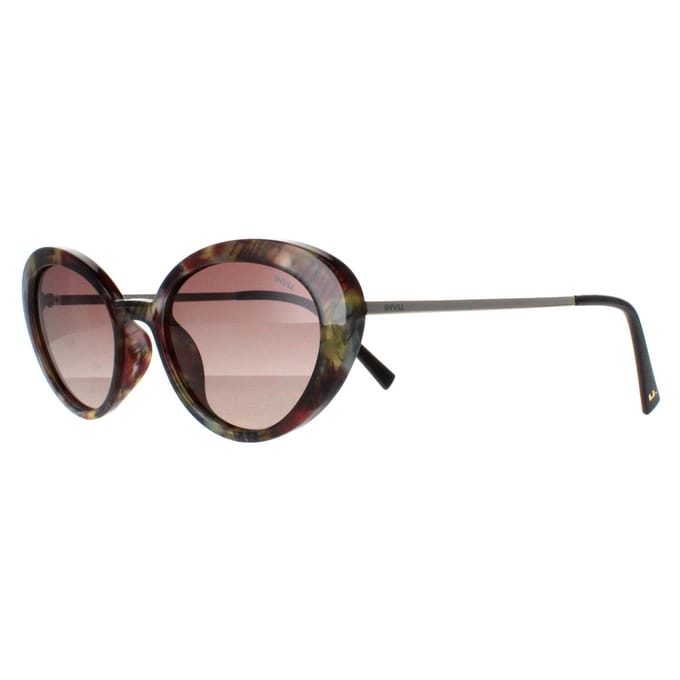 INVU Oval Womens Cloud Brown Sage Tortoise Brown Polarized B2108
