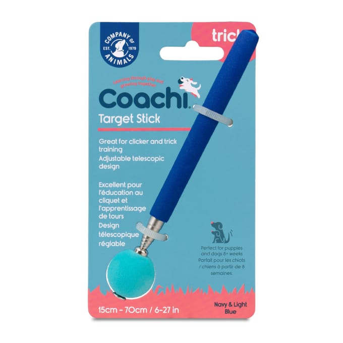 Coachi Target Stick - Hondenopvoeding - Navy Lichtblauw