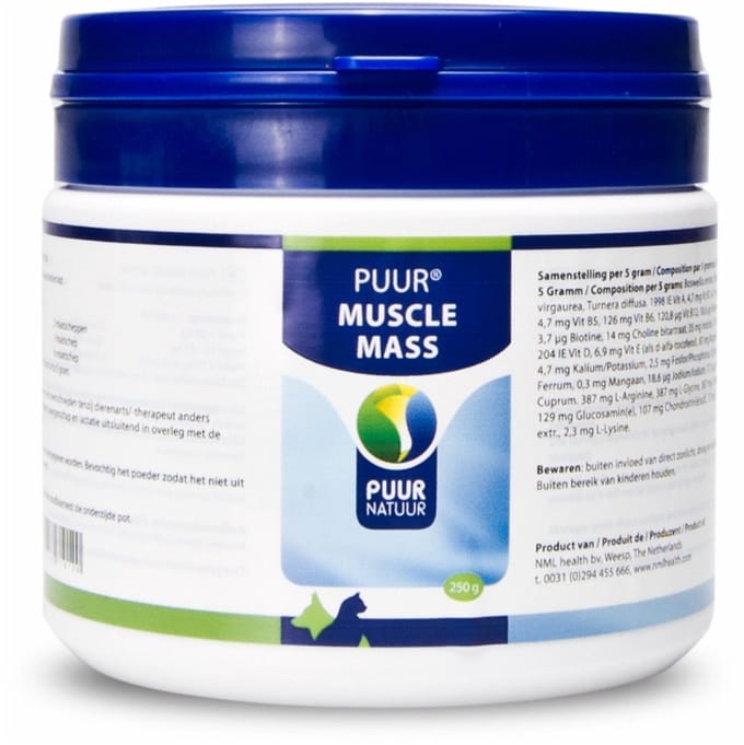 Puur Natuur Muscle Mass - Supplement - 250 g