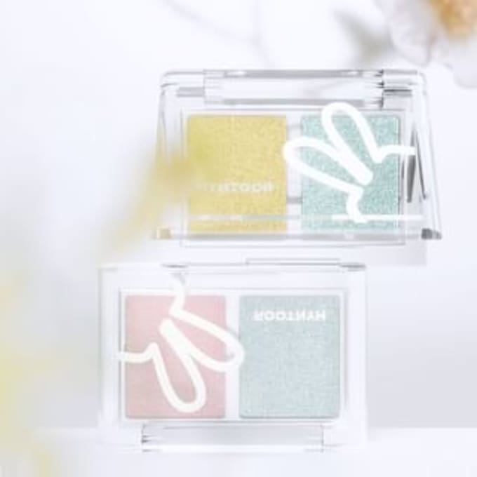HYNTOOR - Spring Series Two-Tone Eyeshadow Palette - 10 Types 022# Snow Cherry Blue - 3g