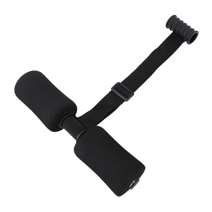 Hamstring Curl Strap Buikreductie Oefening Fitnessapparatuur Buik Curl Sit Up Hulp Hamstring black