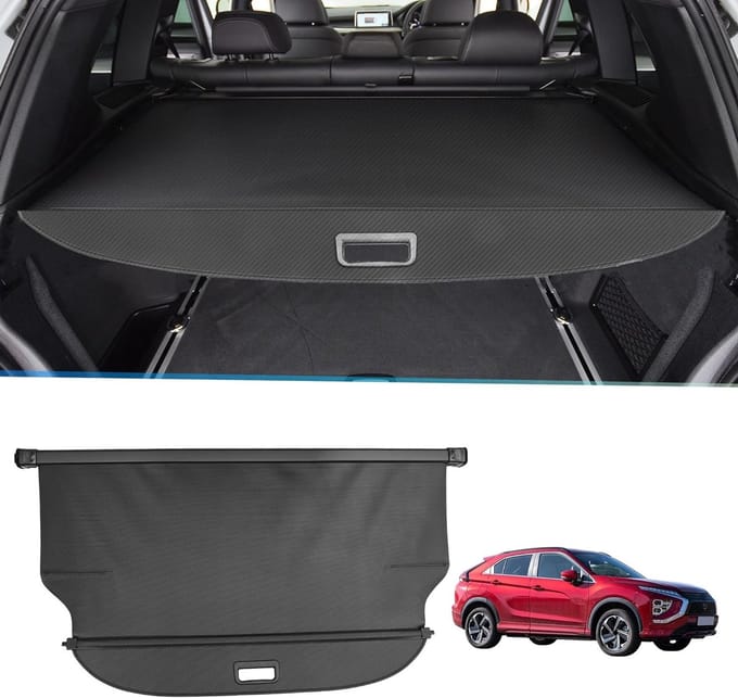 Zwarte Cargo Cover voor Mitsubishi Eclipse Cross - Bescherming, Stijl en Functionaliteit - 1 stuk