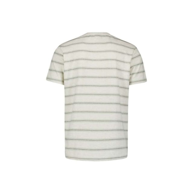 No Excess T-shirt Crewneck Jacquard Stripe Offwhite Größe: XXL | Basic T-Shirts Outlet | Herren | Weiß