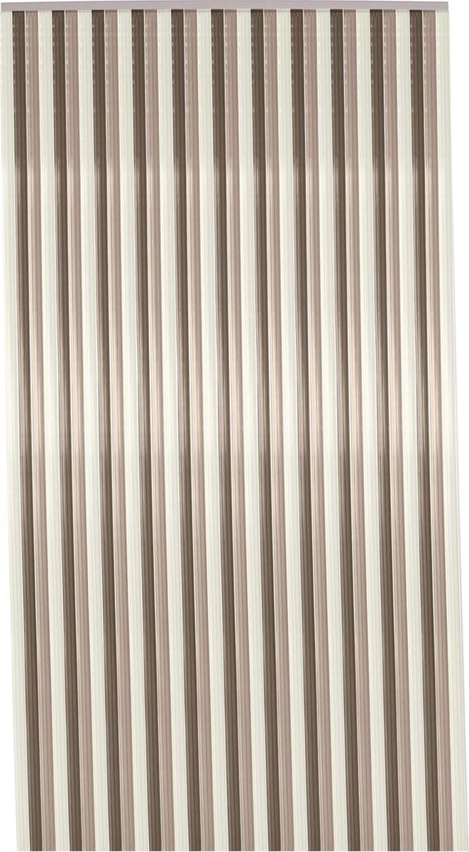 2LIF Aruba Bruin-Beige-Wit Vliegengordijn deur - 90 x 200 cm