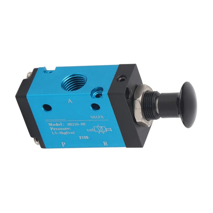 Luchtventiel Tweeposities Drieweg Handventiel 1 4 Inch Pneumatische Componenten Machineonderdelen 3R210‑08