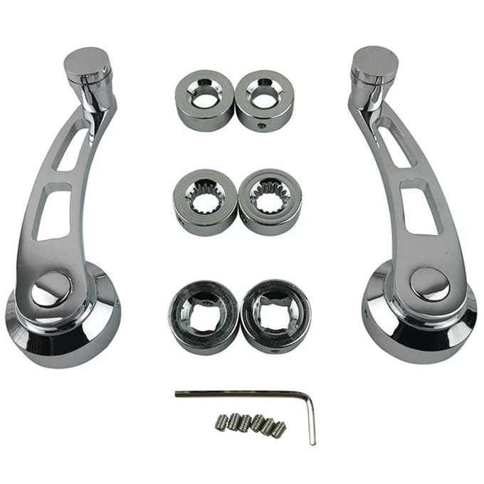 Auto Chroom Billet Aluminium 4-1/4  Raamslinger Voor Chevy Ford Chrysler gray