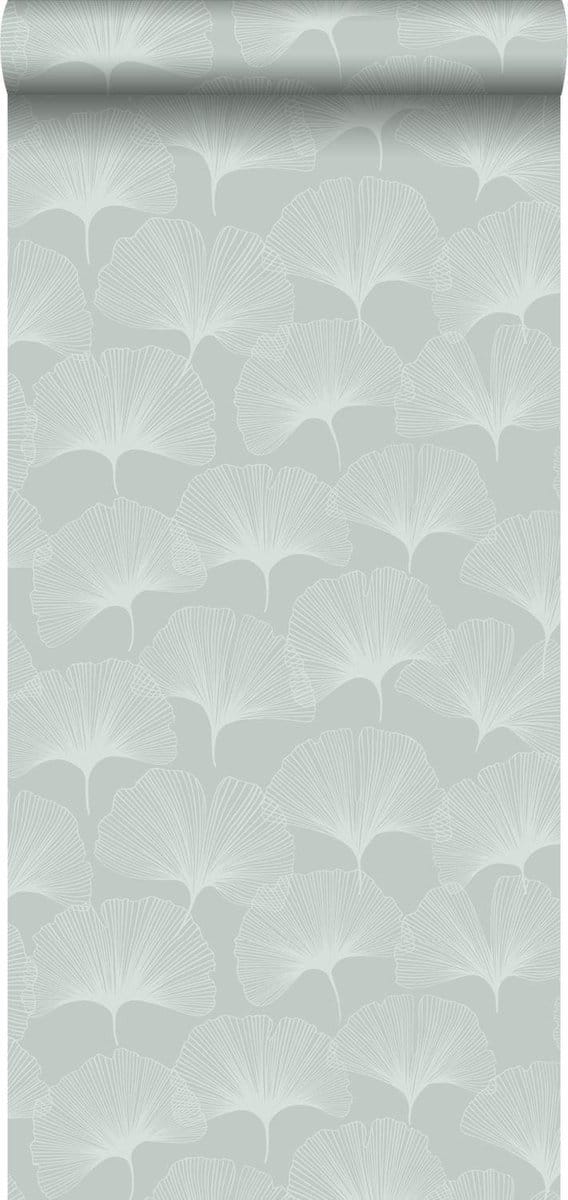 Origin Wallcoverings behang ginkgo bladeren celadon groen - 347748 - 0,53 x 10,05 m