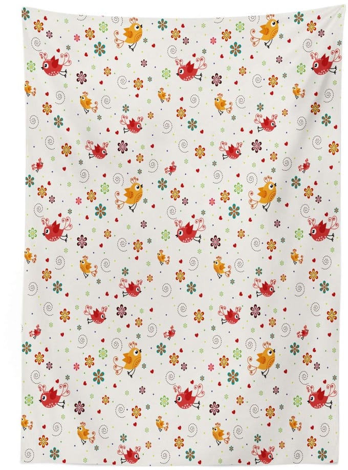 ABAKUHAUS Tafelkleed – Satijn 140x200 cm – Veelkleurig – Wasbaar