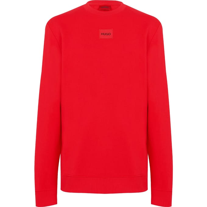 Hugo Heren Diragol Sweatshirt met ronde hals (Rood)