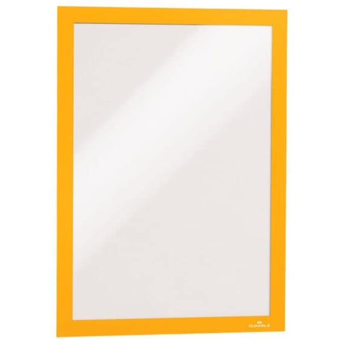 Durable 487204 DURAFRAME® Info-Rahmen Infoframe, zelfklevend DIN A4 Geel (b x h) 236 mm x 323 mm 2 stuk(s)