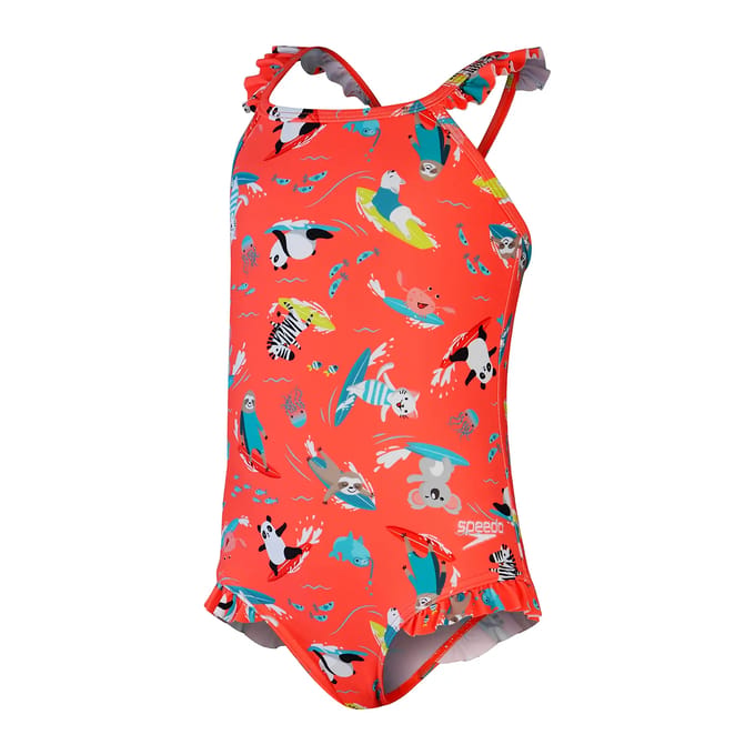 1-delig zwempak voor babymeisjes Speedo Dig Frill Thinstr