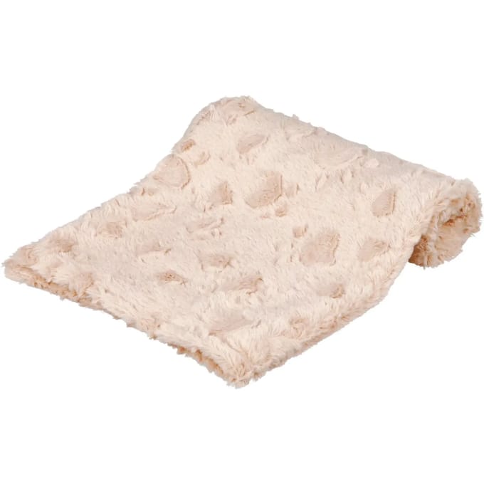 Trixie Cosy blanket structured soft plush 70 × 50 cm Beige