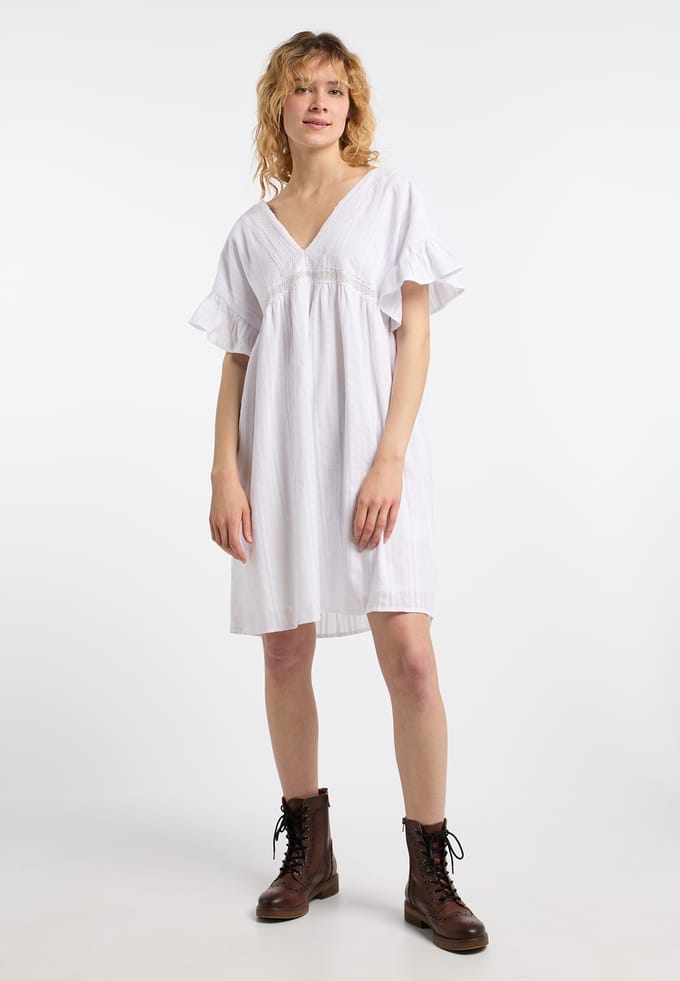 Dreimaster Jurk Dames wit