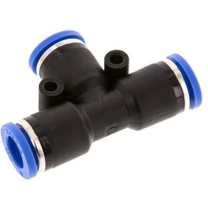 8mm T-koppeling PA 66 Insteekfitting NBR [2 Stuks]