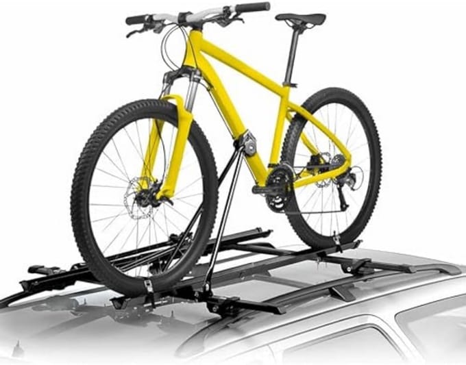 Stevige Fietsendrager voor Dakdragers - Stalen 15kg Fietsstandaard