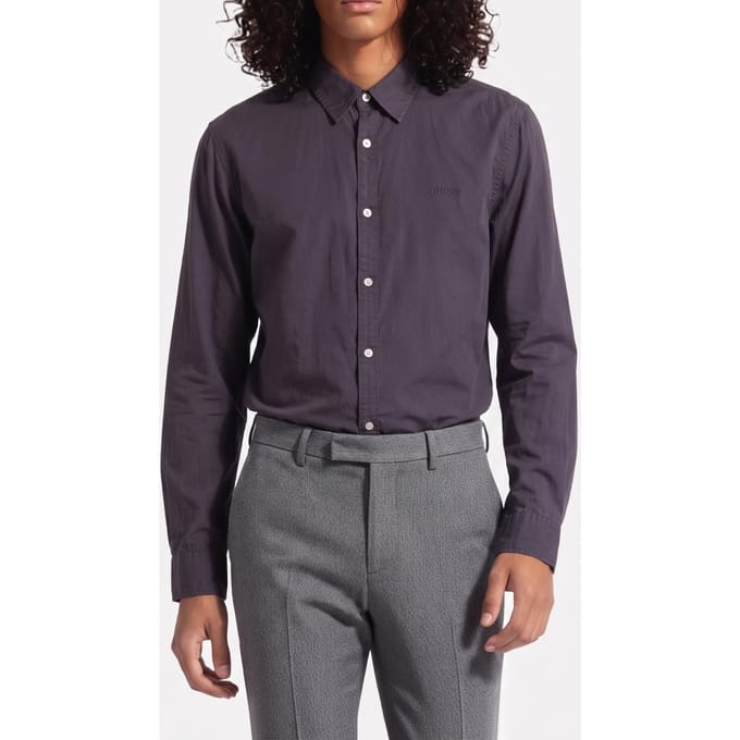 GUESS  Eco Ls Collins Shirt Smart Blue Größe: S | Business hemden Outlet | Herren | Blau