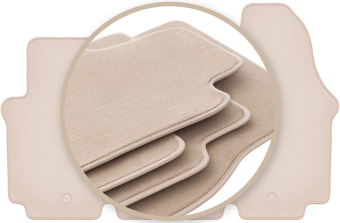 PREMIUM beige matten voor: Renault Trafic II bestelbus 2001-2014