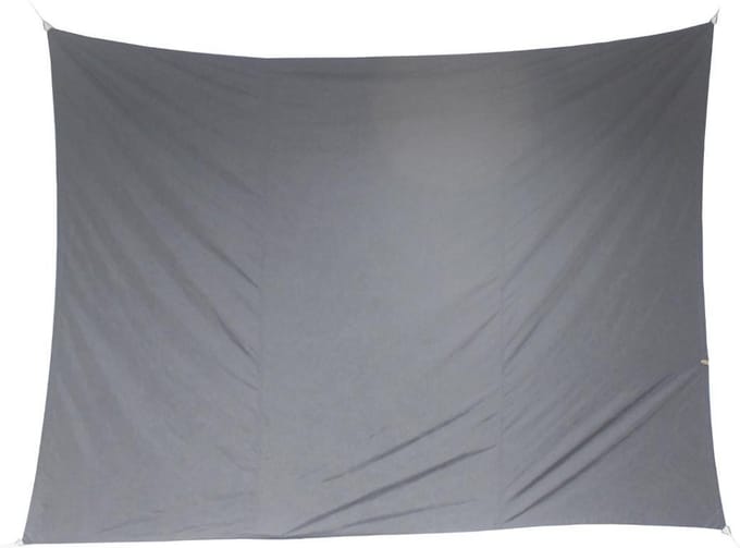 Premium kwaliteit schaduwdoek/zonnescherm Shae rechthoekig grijs - 3 x 4 meter - Terras/tuin zonwering