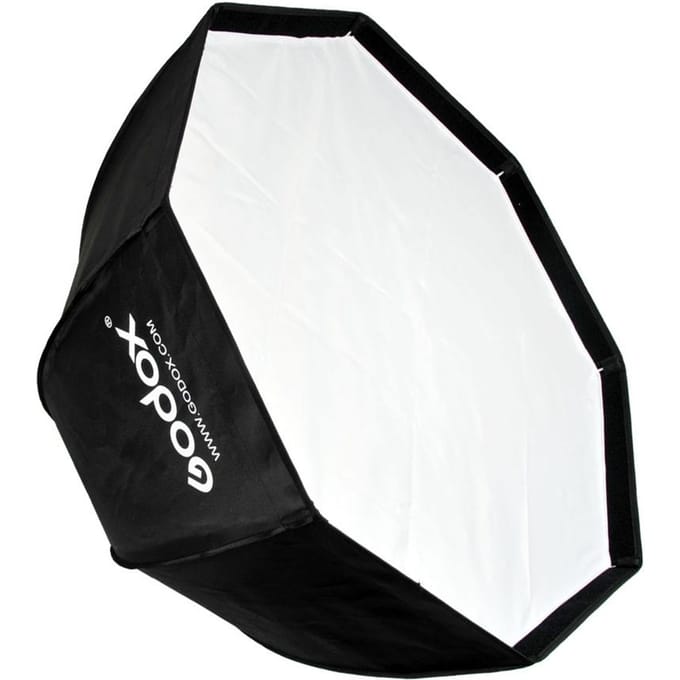 Boîte à lumière parapluie octogonale portable SB-UE 80 cm / 31,5 pouces avec support Bowens pour Speedlite white