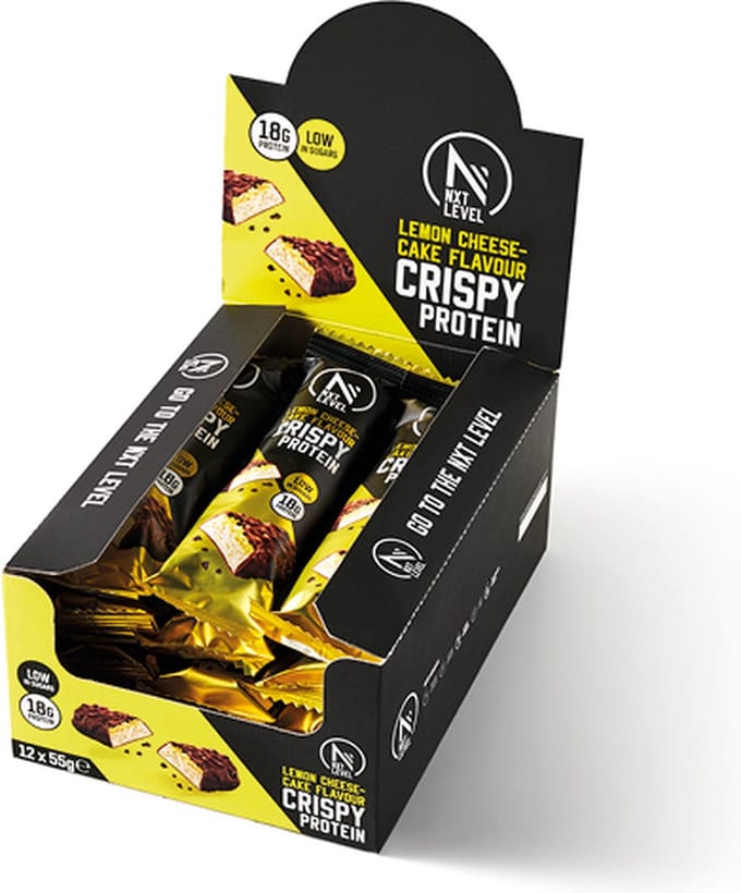 NXT Level® High Proteine Repen - Protein bar - Crispy Lemon - Low Calorie & Low Sugar - 12 eiwitrepen