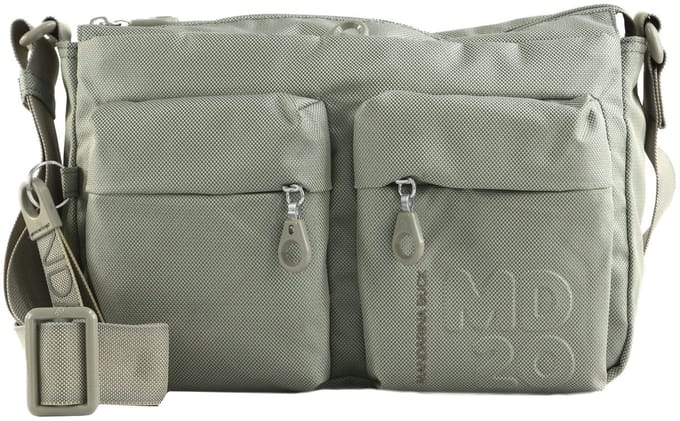 MANDARINA DUCK schoudertas MD20 Medium Crossover Cocoon Lichtgrijs