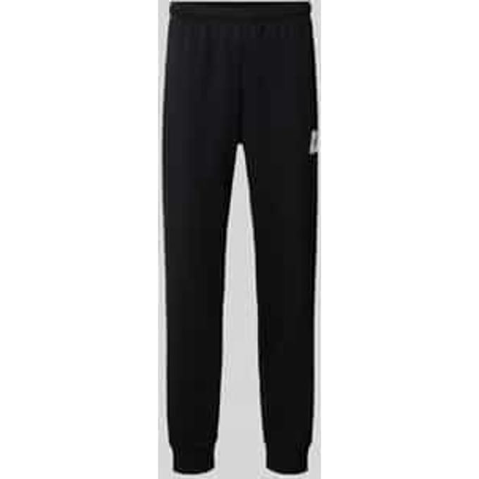 Regular fit sweatpants van mix van escorial-wol en elastaan