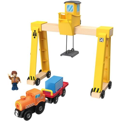 PLAYTIVE Houten treinbaan-uitbreidingsset (Laadkraan)