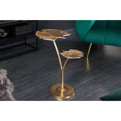 Bijzettafel Ginkgo Leaf goud