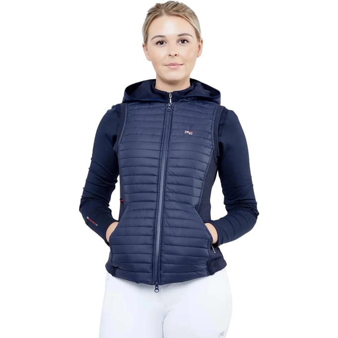 Technisch hybride damesjack zonder mouwen Premier Equine Lamera