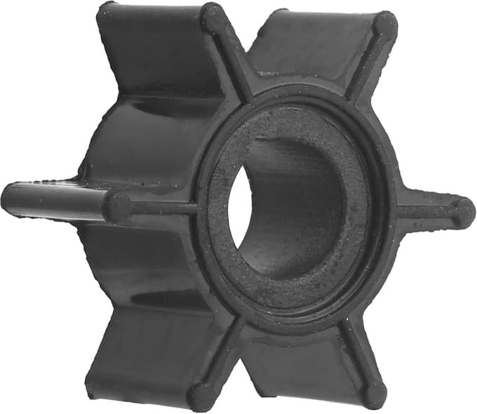 Waterpomp Waaier - Impeller Buitenboordmotor - Motoronderhoud Boot - Rubberen Constructie - 5.1 x 3.7 x 1.4 cm - Zwart