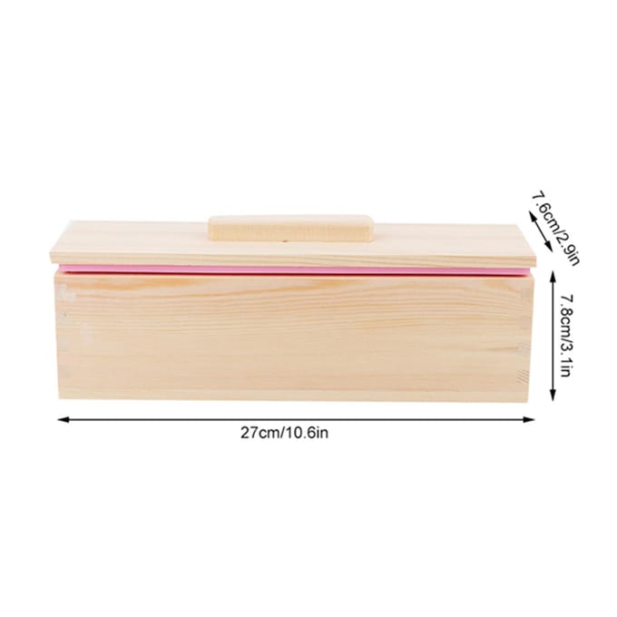 900ML Rechthoekige Siliconen Zeepvorm met Deksel DIY Gereedschap voor het Bakken van Cake, IJs, Chocolade pink