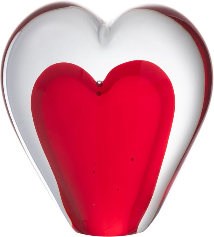 J-Line presse-papier Hart Staand - glas - rood