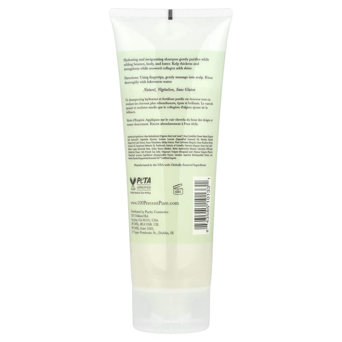 100% Puur, Kelp & Munt Volume Boostende Shampoo, 236 ml(8 fl oz) white