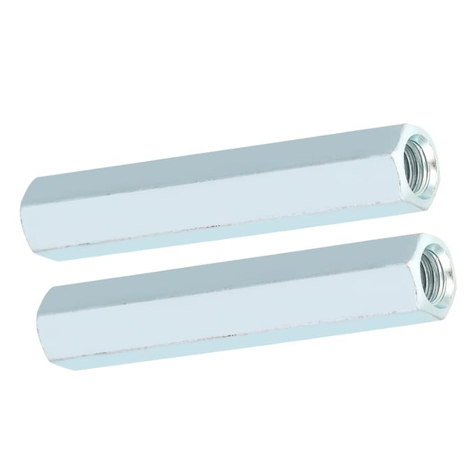 Lot de 2 écrous à tige longue M8 x 66, hexagonaux, à douille, entretoises filetées