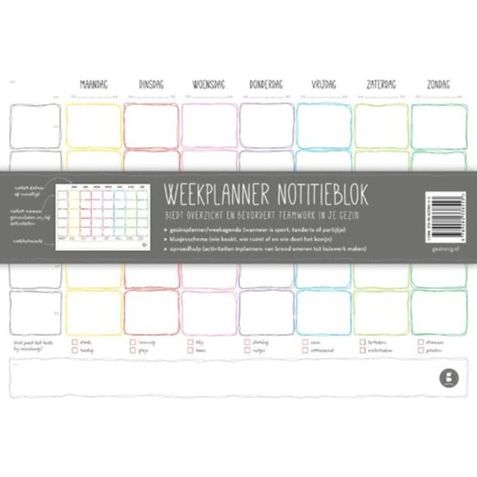 Weekplanner Notitieblok - Rianne van Essen