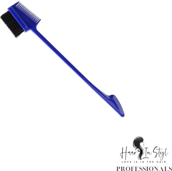 Haar in Stijl® Edge Brush Kam Blauw Haarverdeler Kam Styling Precisietool
