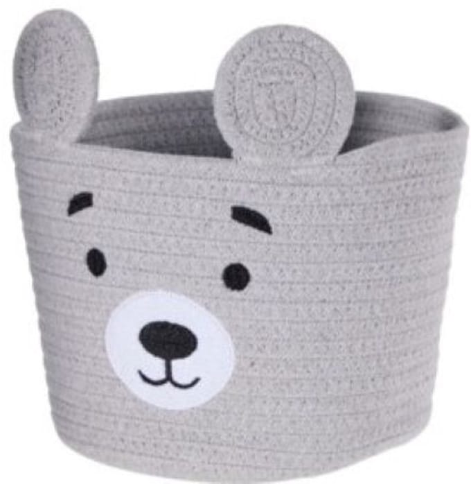 Home & Styling Opbergmand voor kinderen - Beertje - Grijs