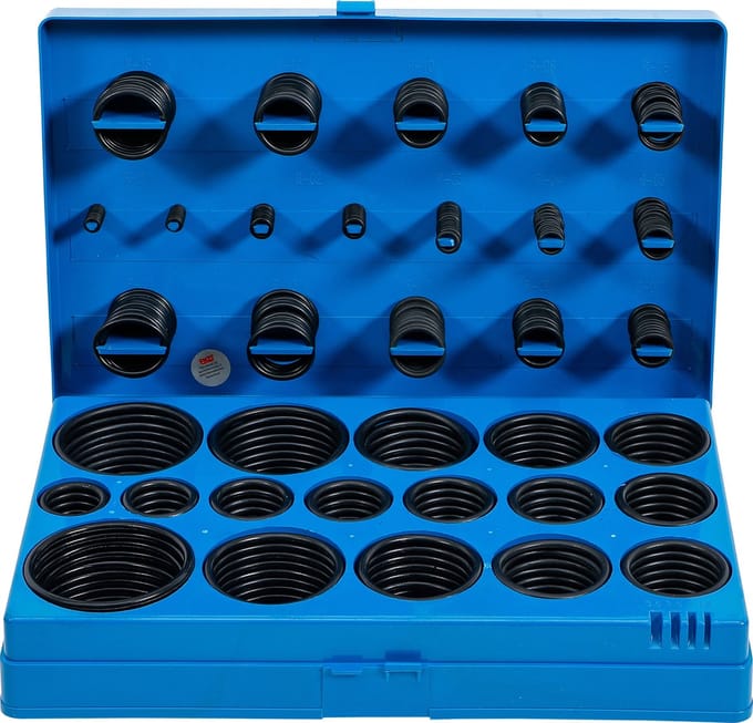 O-ring rubber - O-ringen assortiment, 419 delig 3-50 mm, BGS 8045