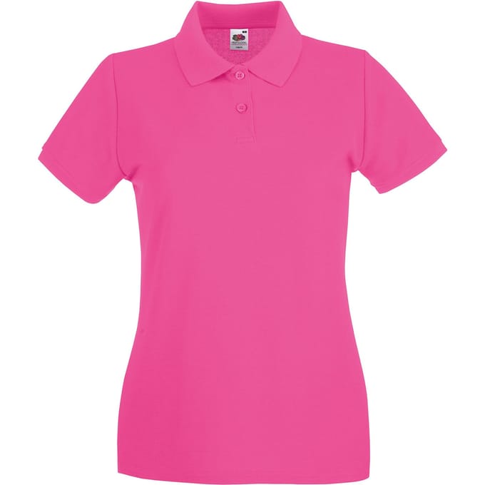 Fruit of the Loom Dames/dames Premium Poloshirt (Fuchsia)