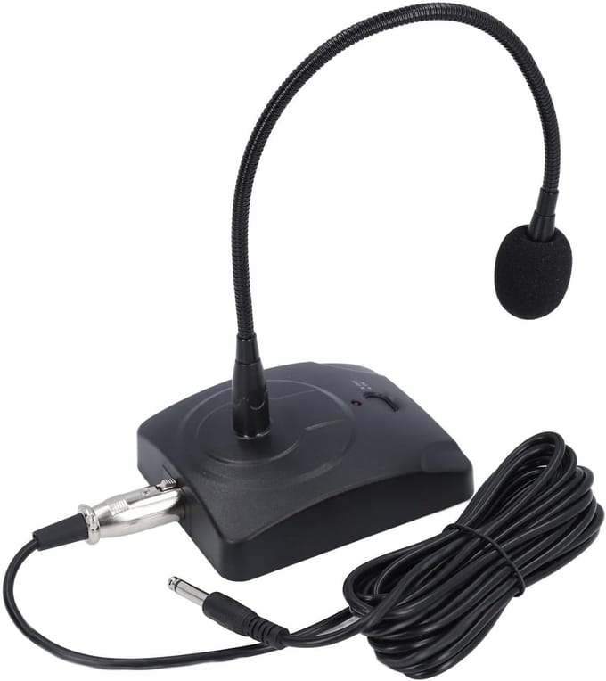 Condensor Microfoon - Desktop Microfoon Zwanenhals Microfoon - Vergaderingen en Streaming - 360 Graden Flexibel - 41 cm - Zwart