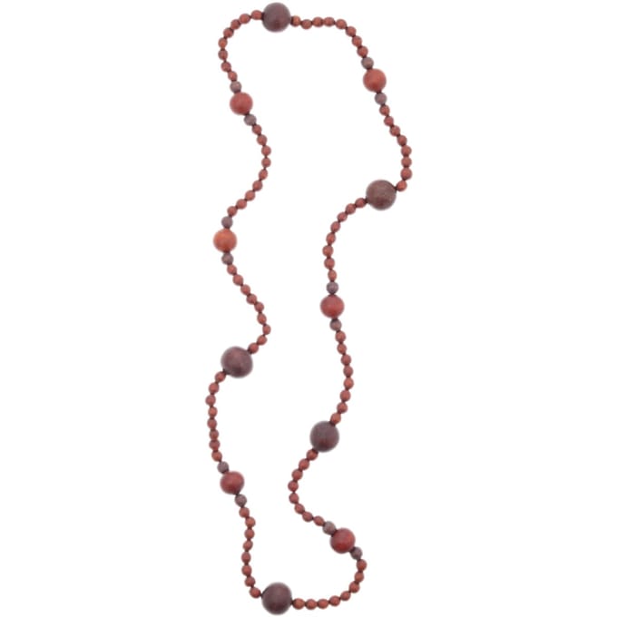 Behave – Ketting – Hout – Fijne kralen – Boho stijl – 88 cm