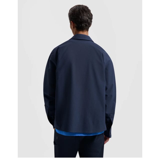 ØlÅf Bonded Pocket Overshirt Ls Overshirts Donkerblauw M200306
