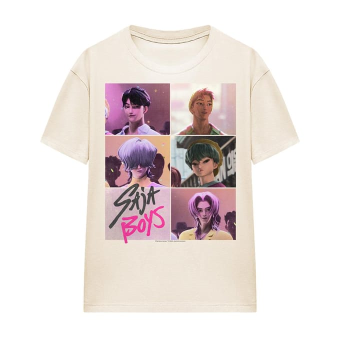 K-Pop Demon Hunters Dames Saja Boys Ruit T-Shirt (Natuurlijk)