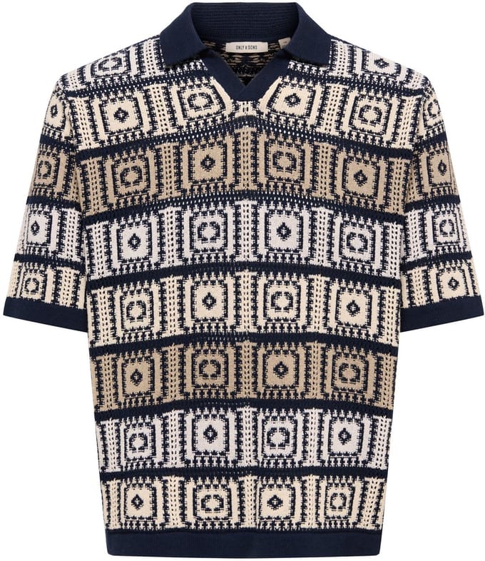 ONLY&SONS - ONSBART LIFE RLX 5 SS RESORT KNIT - Heren - Gebreide truien
